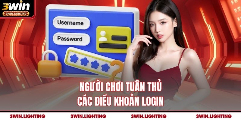 Người chơi tuân thủ các điều khoản login